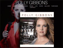 Tablet Screenshot of pollygibbons.com